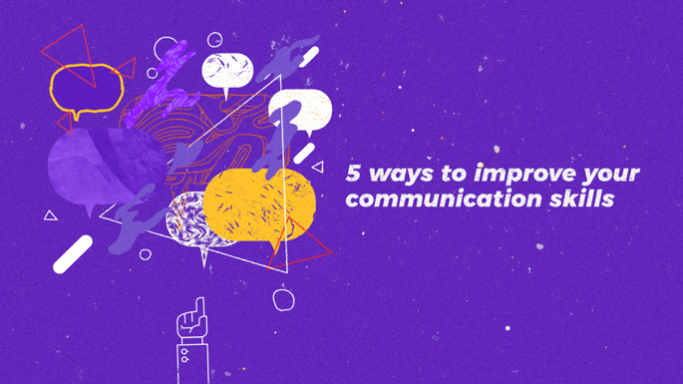 5 ways to improve your communication skills graphic