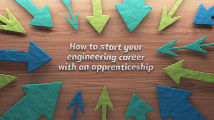 Screenshot from engineering apprenticeships video