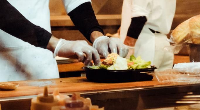 Chef preparing food