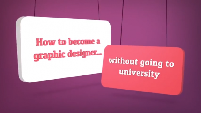 Graphic design apprenticeships video screenshot